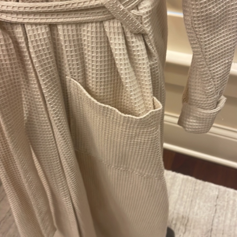 Waffle robe with pockets - Picture 3 of 7